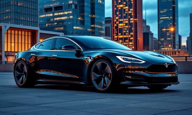 tesla electric luxury car